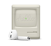 Фото — Чехол для наушников Elago AW3 Retro design Silicone case для AirPods 1&2, силикон, белый